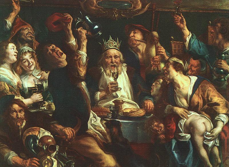 Jacob Jordaens The King Drinks china oil painting image